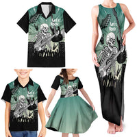 Electric Guitar Skull Family Matching Tank Maxi Dress and Hawaiian Shirt Lets Rock - Wonder Print Shop