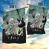 Electric Guitar Skull Garden Flag Lets Rock - Wonder Print Shop