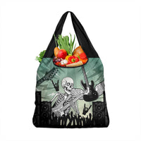 Electric Guitar Skull Grocery Bag Lets Rock - Wonder Print Shop