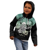 Electric Guitar Skull Kid Hoodie Lets Rock - Wonder Print Shop