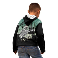 Electric Guitar Skull Kid Hoodie Lets Rock - Wonder Print Shop