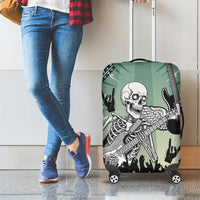 Electric Guitar Skull Luggage Cover Lets Rock - Wonder Print Shop