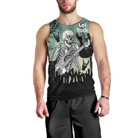 Electric Guitar Skull Men Tank Top Lets Rock - Wonder Print Shop