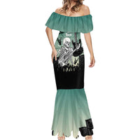 Electric Guitar Skull Mermaid Dress Lets Rock - Wonder Print Shop