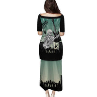 Electric Guitar Skull Puletasi Lets Rock - Wonder Print Shop