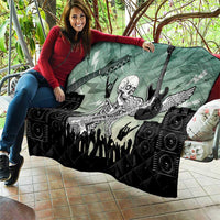 Electric Guitar Skull Quilt Lets Rock - Wonder Print Shop
