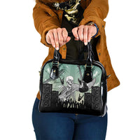 Electric Guitar Skull Shoulder Handbag Lets Rock - Wonder Print Shop