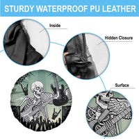 Electric Guitar Skull Spare Tire Cover Lets Rock - Wonder Print Shop