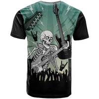 Electric Guitar Skull T Shirt Lets Rock - Wonder Print Shop