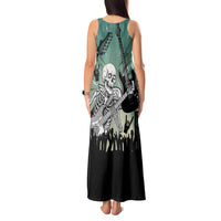 Electric Guitar Skull Tank Maxi Dress Lets Rock - Wonder Print Shop