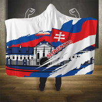 Slovakia Constitution Day Hooded Blanket Slovensko Grassalkovich Palace With Coat Of Arms