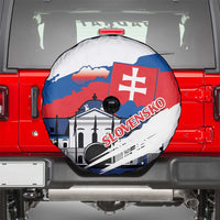 Slovakia Constitution Day Spare Tire Cover Slovensko Grassalkovich Palace With Coat Of Arms - Wonder Print Shop