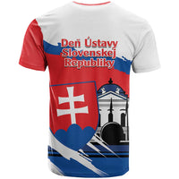 Slovakia Constitution Day T Shirt Slovensko Grassalkovich Palace With Coat Of Arms - Wonder Print Shop