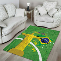 Personalized Brazil Independence Day Area Rug Brasil Map Christ The Redeemer 7 De Setembro - Wonder Print Shop