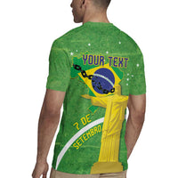 Personalized Brazil Independence Day Rugby Jersey Brasil Map Christ The Redeemer 7 De Setembro - Wonder Print Shop
