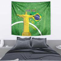 Personalized Brazil Independence Day Tapestry Brasil Map Christ The Redeemer 7 De Setembro - Wonder Print Shop