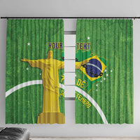 Personalized Brazil Independence Day Window Curtain Brasil Map Christ The Redeemer 7 De Setembro - Wonder Print Shop