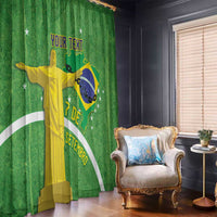 Personalized Brazil Independence Day Window Curtain Brasil Map Christ The Redeemer 7 De Setembro - Wonder Print Shop