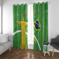Personalized Brazil Independence Day Window Curtain Brasil Map Christ The Redeemer 7 De Setembro - Wonder Print Shop
