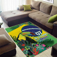 Feliz Dia Da Indepencencia Brazil Area Rug Brasil Toucan Tropical Vibes - Wonder Print Shop
