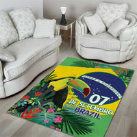 Feliz Dia Da Indepencencia Brazil Area Rug Brasil Toucan Tropical Vibes - Wonder Print Shop