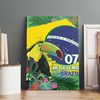 Feliz Dia Da Indepencencia Brazil Canvas Wall Art Brasil Toucan Tropical Vibes - Wonder Print Shop