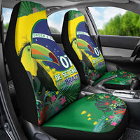 Feliz Dia Da Indepencencia Brazil Car Seat Cover Brasil Toucan Tropical Vibes - Wonder Print Shop