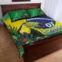 Feliz Dia Da Indepencencia Brazil Quilt Bed Set Brasil Toucan Tropical Vibes - Wonder Print Shop