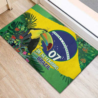 Feliz Dia Da Indepencencia Brazil Rubber Doormat Brasil Toucan Tropical Vibes - Wonder Print Shop