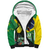 Feliz Dia Da Indepencencia Brazil Sherpa Hoodie Brasil Toucan Tropical Vibes - Wonder Print Shop