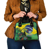 Feliz Dia Da Indepencencia Brazil Shoulder Handbag Brasil Toucan Tropical Vibes