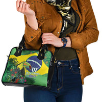Feliz Dia Da Indepencencia Brazil Shoulder Handbag Brasil Toucan Tropical Vibes