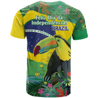 Feliz Dia Da Indepencencia Brazil T Shirt Brasil Toucan Tropical Vibes - Wonder Print Shop