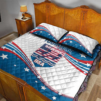 Personalized USA Rowing Quilt Bed Set 2024 United States Flag Curve Style - Wonder Print Shop