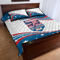 Personalized USA Rowing Quilt Bed Set 2024 United States Flag Curve Style - Wonder Print Shop