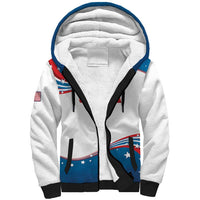 Personalized USA Rowing Sherpa Hoodie 2024 United States Flag Curve Style - Wonder Print Shop