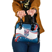 Personalized USA Rowing Shoulder Handbag 2024 United States Flag Curve Style