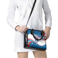 Personalized USA Rowing Shoulder Handbag 2024 United States Flag Curve Style