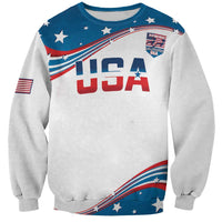Personalized USA Rowing Sweatshirt 2024 United States Flag Curve Style - Wonder Print Shop