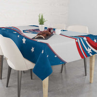 Personalized USA Rowing Tablecloth 2024 United States Flag Curve Style - Wonder Print Shop