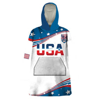 Personalized USA Rowing Wearable Blanket Hoodie 2024 United States Flag Curve Style - Wonder Print Shop