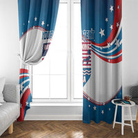 Personalized USA Rowing Window Curtain 2024 United States Flag Curve Style - Wonder Print Shop