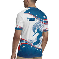 Personalized USA Surfing Rugby Jersey 2024 United States Flag Curve Style - Wonder Print Shop