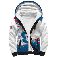 Personalized USA Surfing Sherpa Hoodie 2024 United States Flag Curve Style - Wonder Print Shop