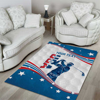 Personalized USA Golf Area Rug 2024 United States Flag Curve Style - Wonder Print Shop