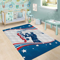 Personalized USA Golf Area Rug 2024 United States Flag Curve Style - Wonder Print Shop