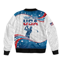 Personalized USA Golf Bomber Jacket 2024 United States Flag Curve Style - Wonder Print Shop