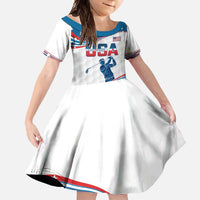 Personalized USA Golf Family Matching Off Shoulder Maxi Dress and Hawaiian Shirt 2024 United States Flag Curve Style - Wonder Print Shop