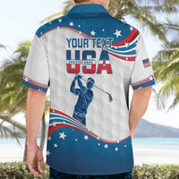 Personalized USA Golf Hawaiian Shirt 2024 United States Flag Curve Style - Wonder Print Shop