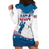 Personalized USA Golf Hoodie Dress 2024 United States Flag Curve Style - Wonder Print Shop